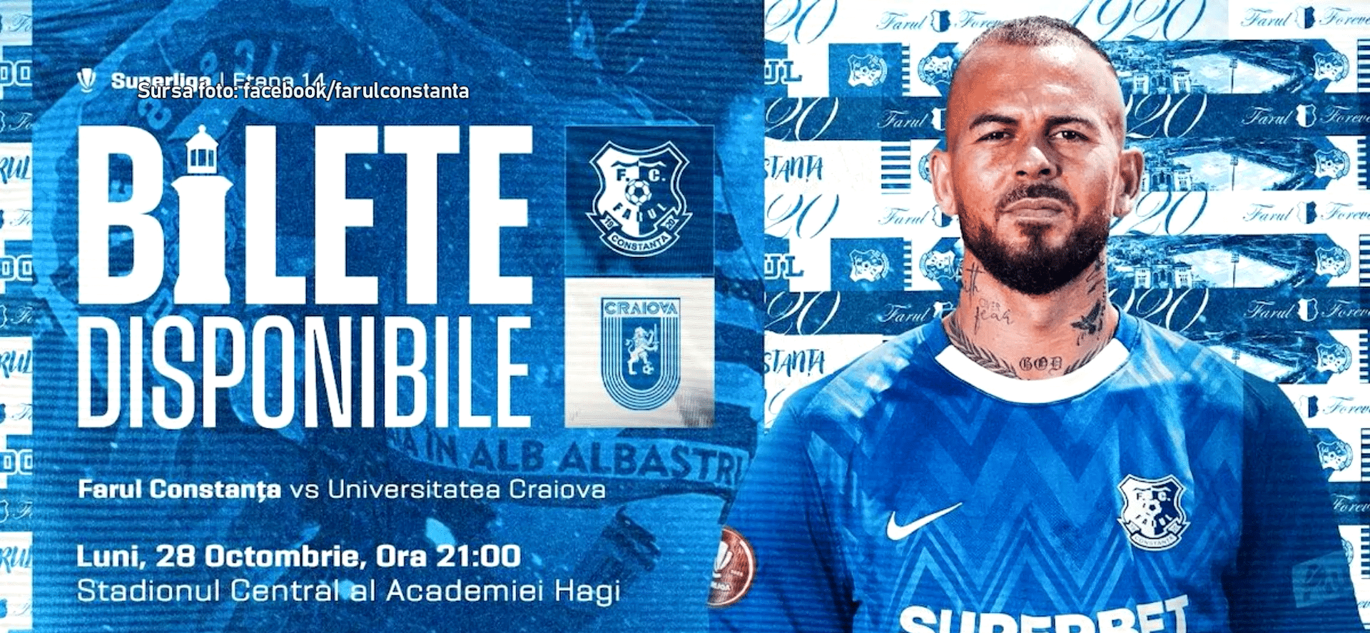 Farul Constanța pregătește duelul cu Universitatea Craiova