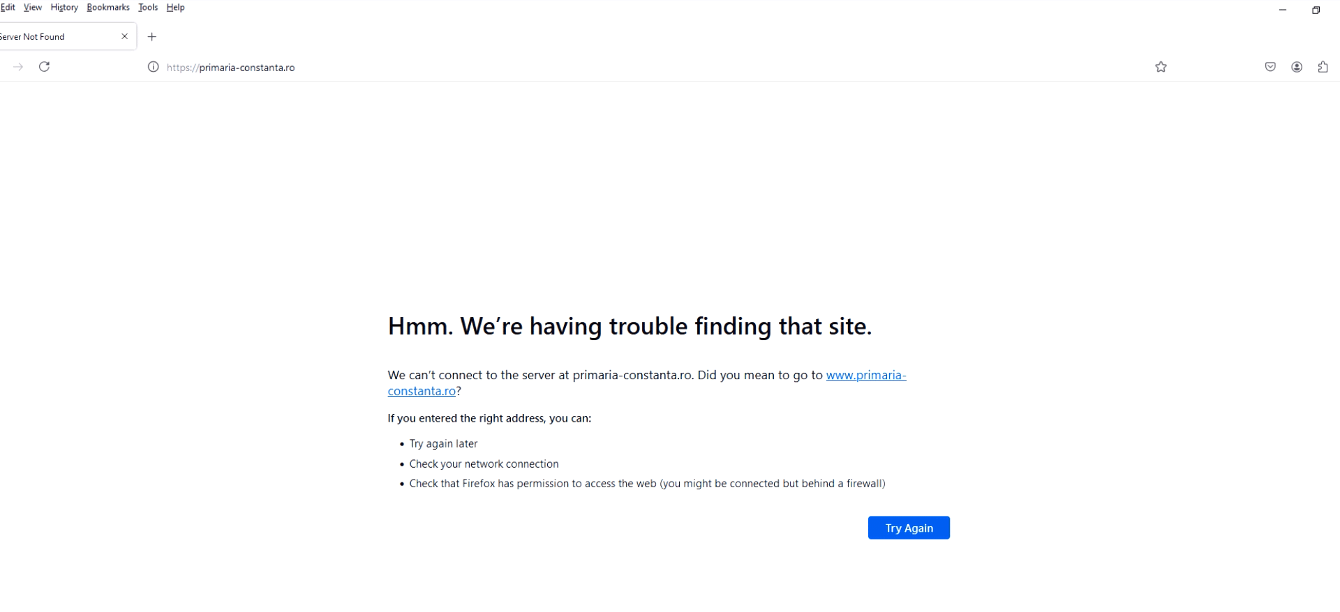 Site-ul Primăriei Constanța, nesigur