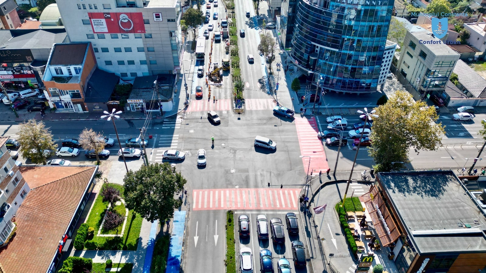 Semafoarele din intersecția de la Delfinariu au fost repuse în funcțiune