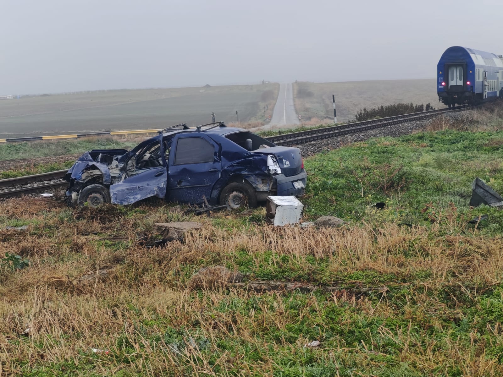 Accident feroviar la Târgușor: două persoane au fost rănite