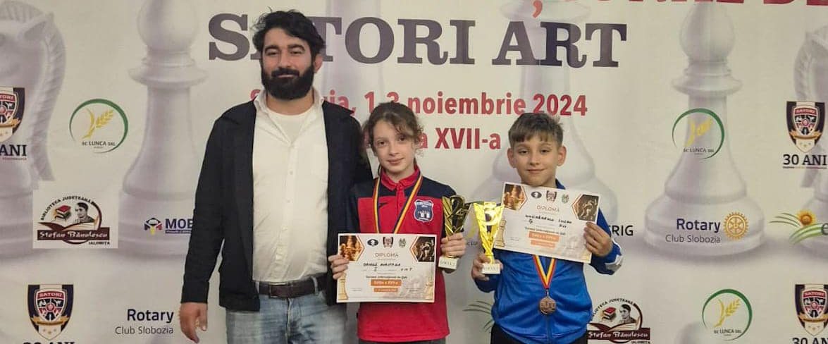 Șahiștii de la CS Victoria Cumpăna, pe podium la Festivalul de Șah Satori Art