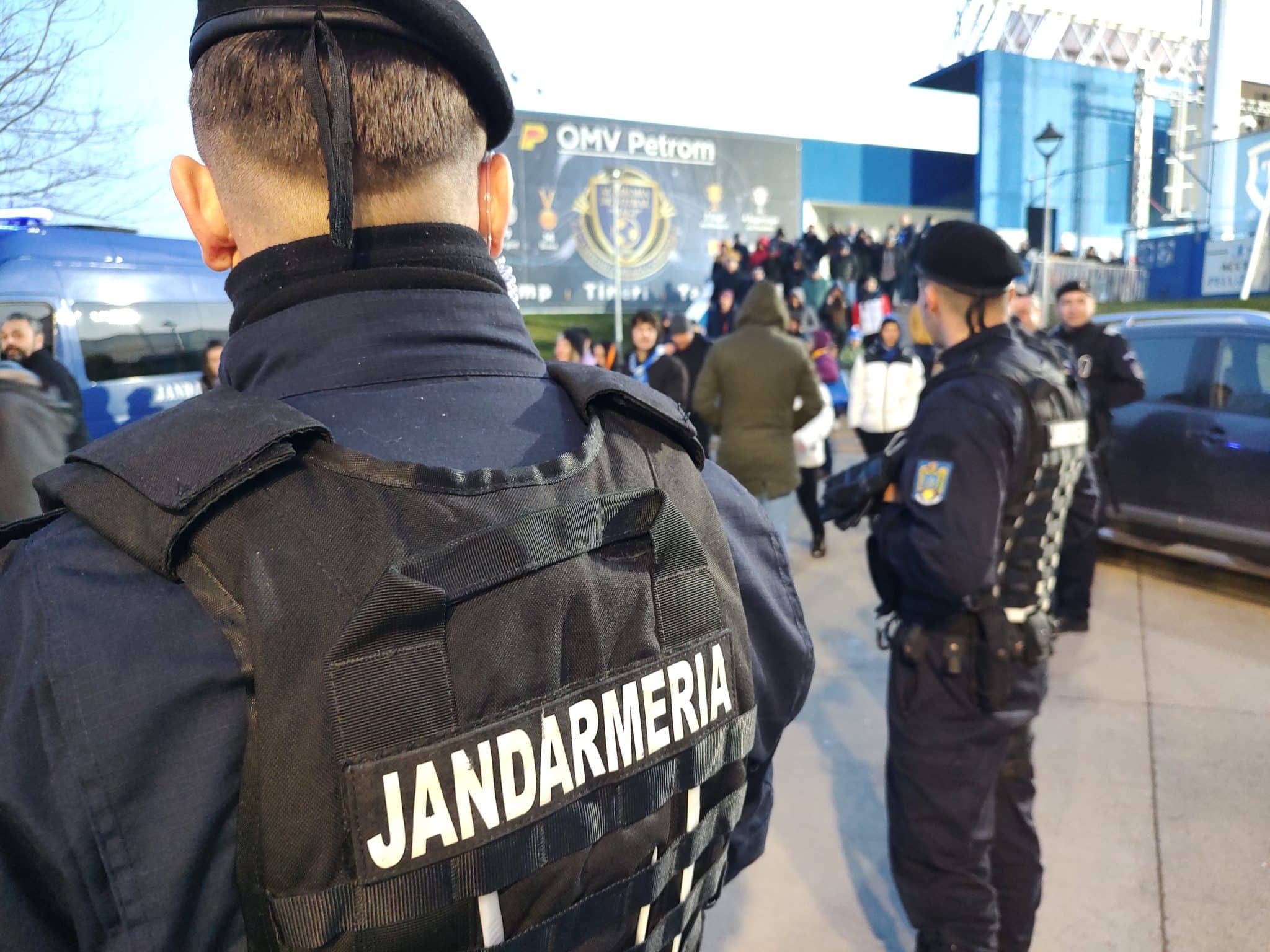 Jandarmii constănțeni la datorie. Măsuri de siguranță pentru meciul de la Ovidiu