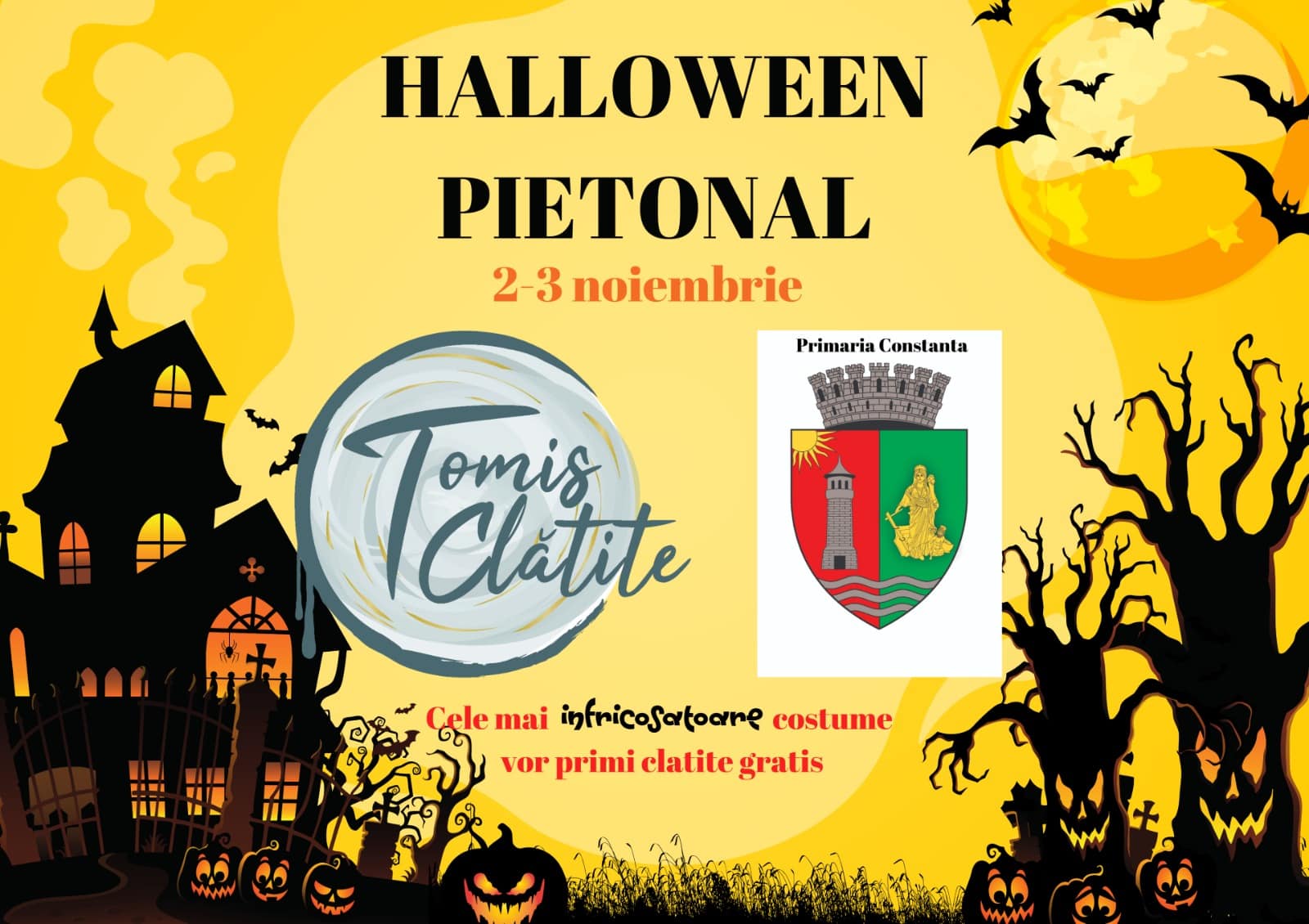 Spectacol de Halloween în centrul Constanței