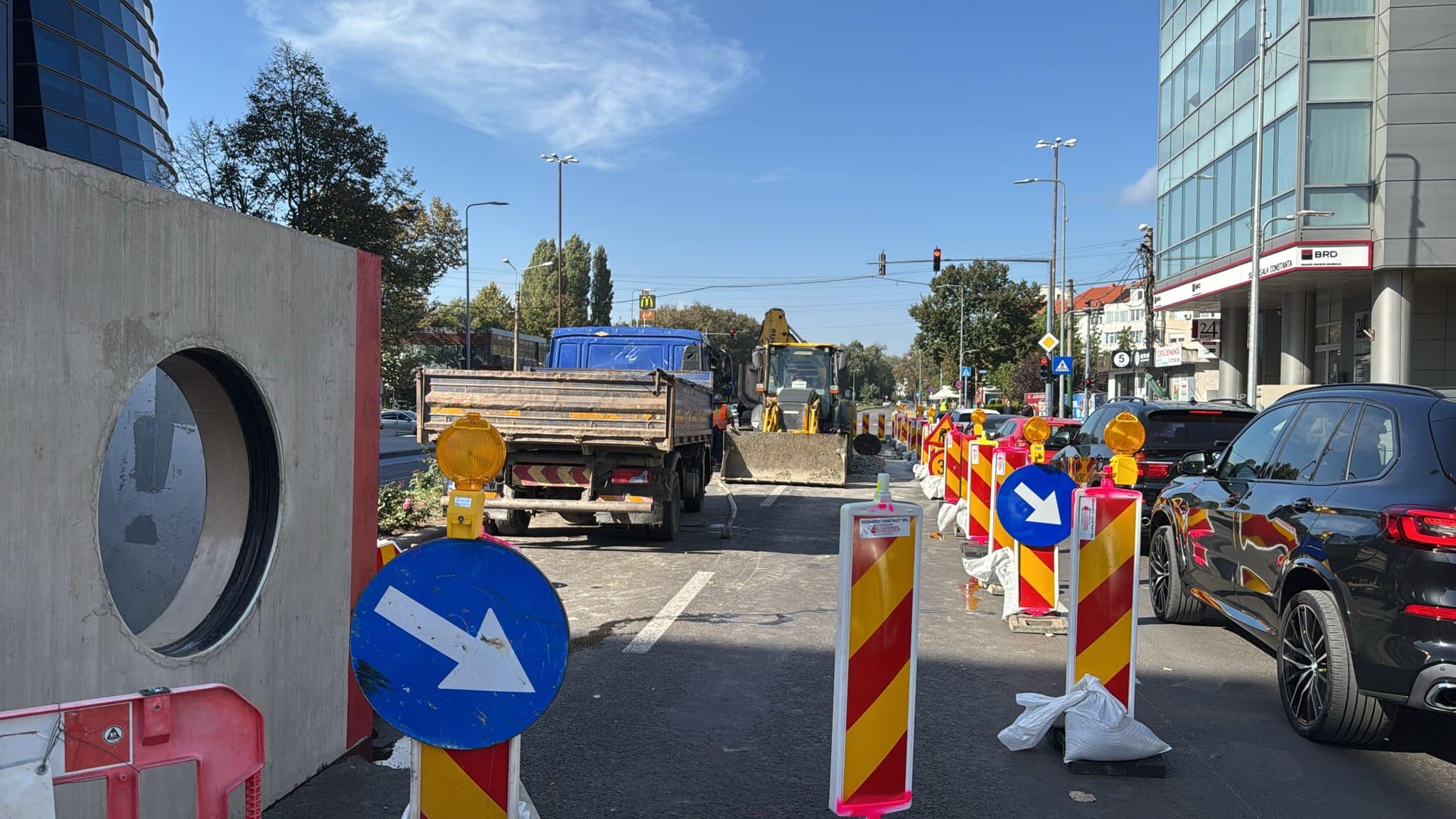 Avarie RAJA! Trafic restricționat pe bulevardul Mamaia