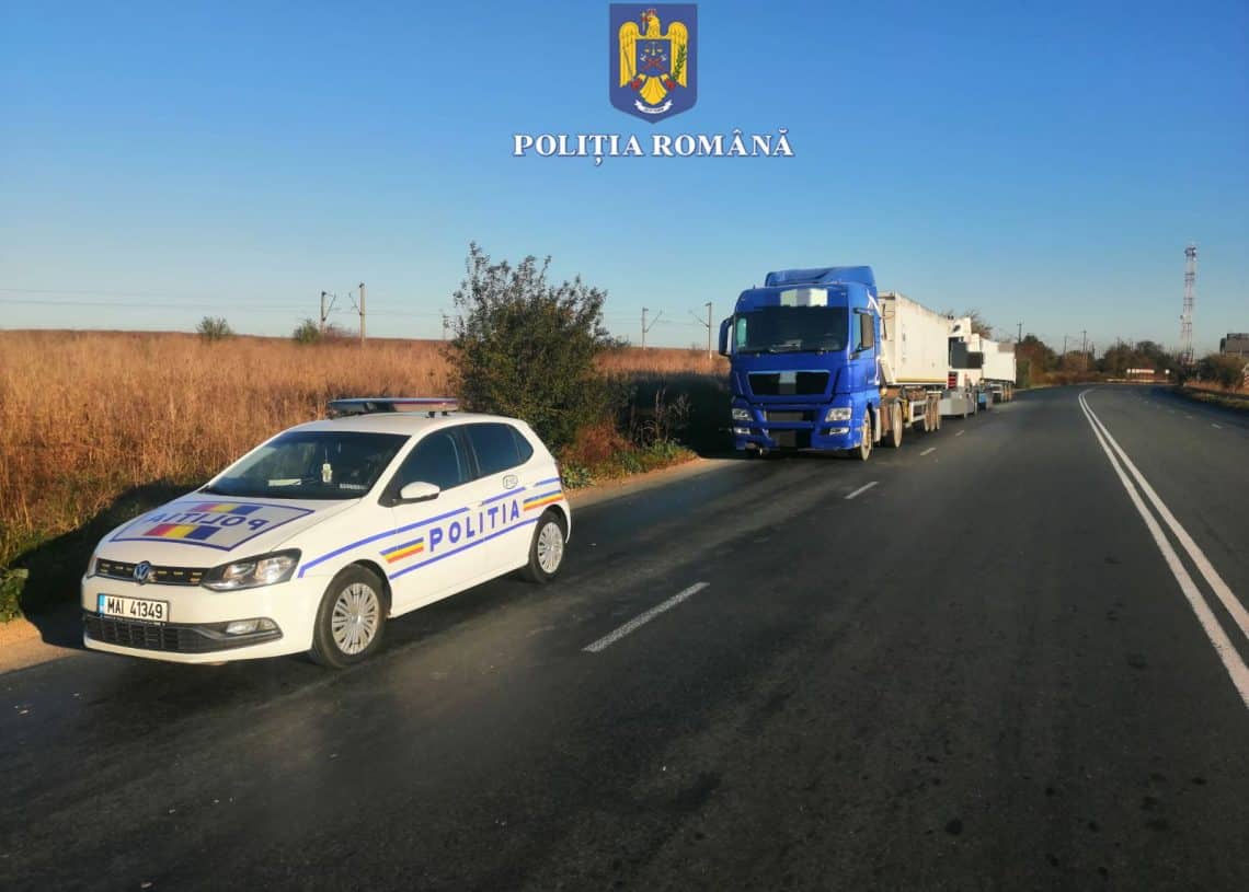 Razie în Portul Constanța: Polițiștii rutieri au indisponibilizat cinci vehicule și au retras șapte certificate de înmatriculare