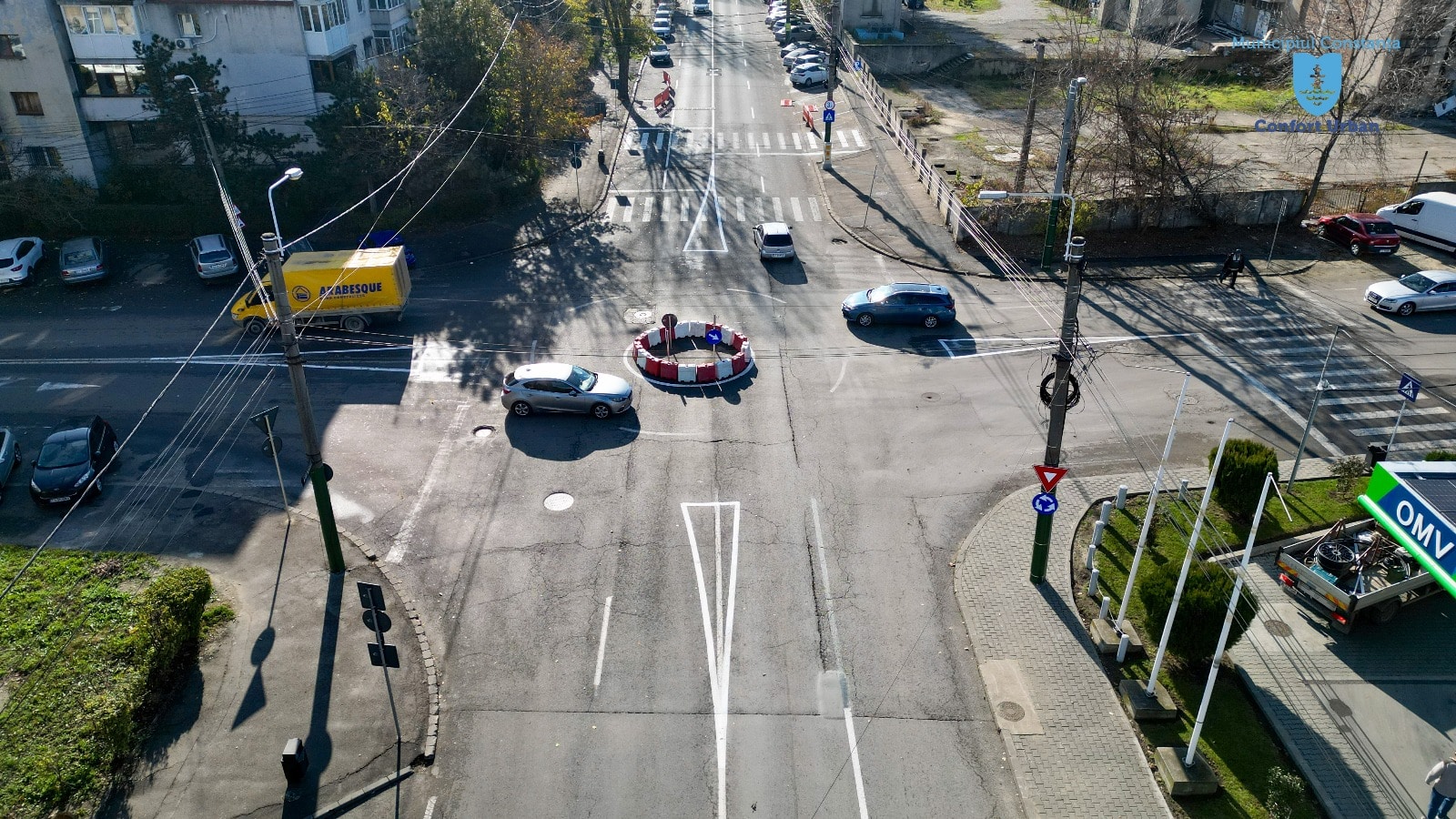 Două noi sensuri giratorii au fost amenajate în municipiul Constanța