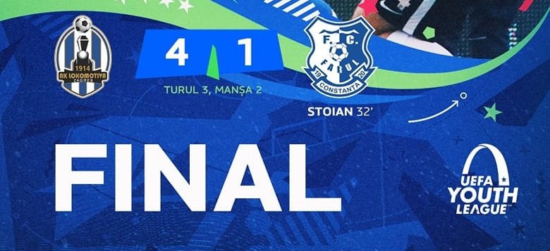 Farul Constanța, eliminată în turul 3 al Youth League