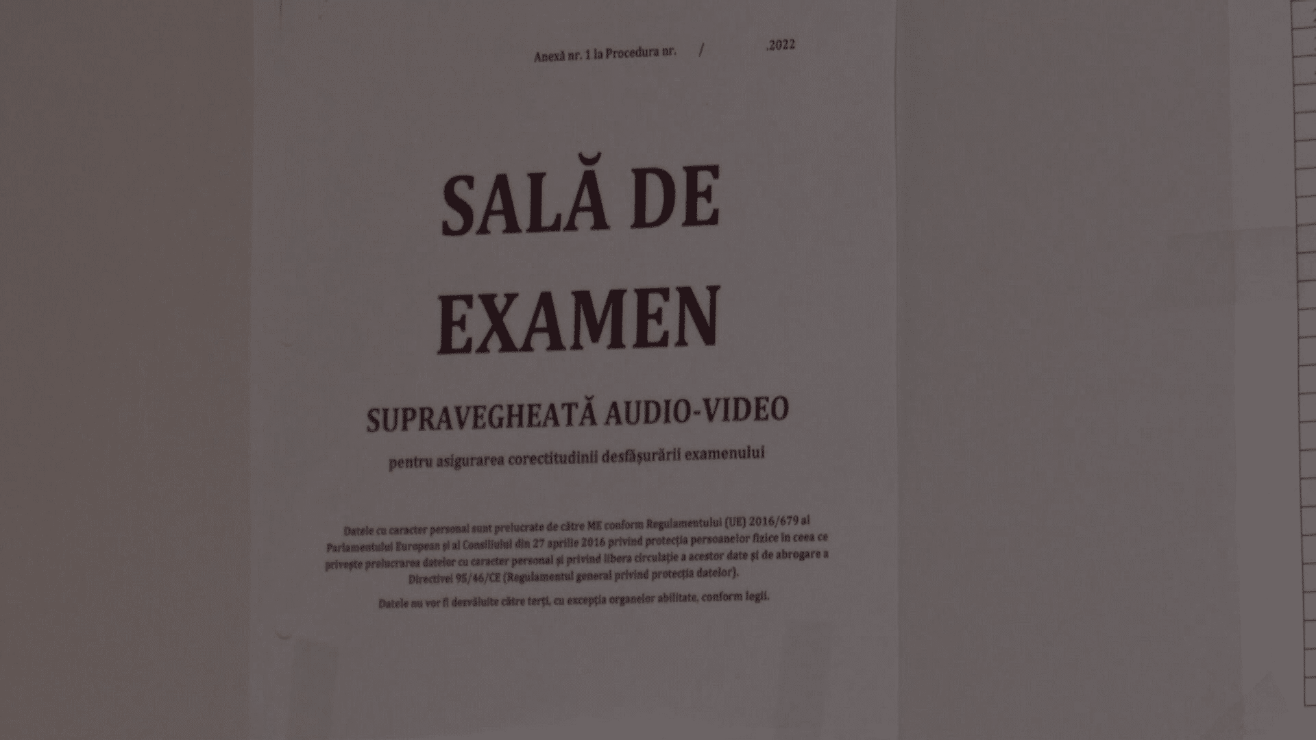 Simulări naționale: săli insuficiente, elevi pe podea