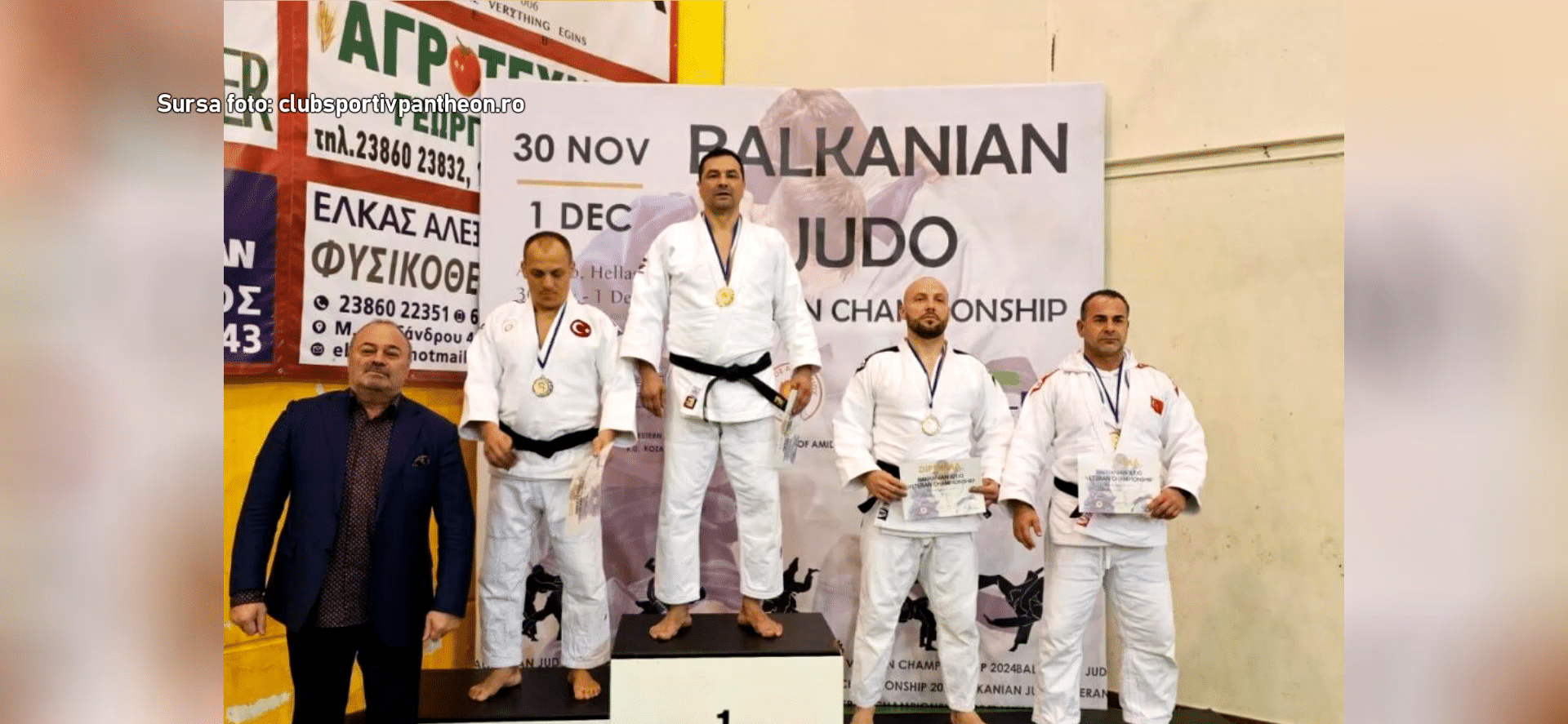 George Lozovanu, dublu campion balcanic la judo veterani