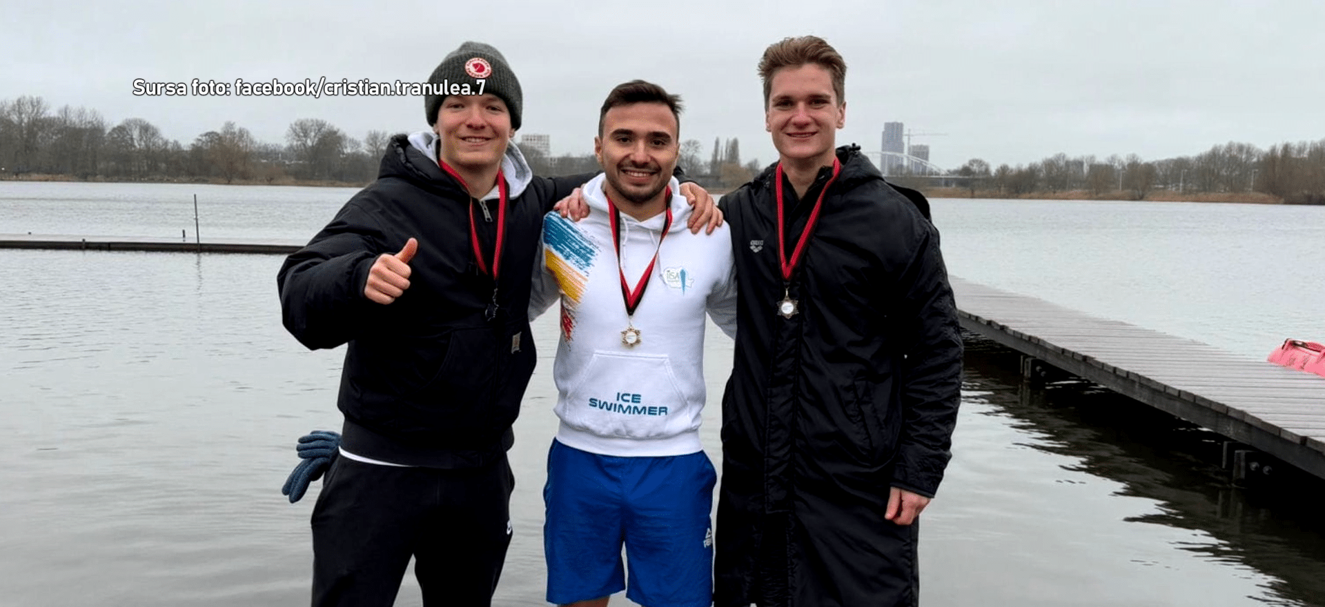 Cristian Tranulea, aur la Amsterdam Ice Swimming