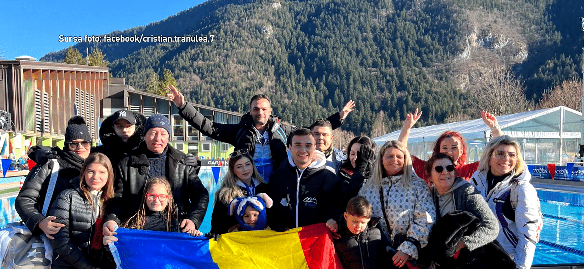 Cristian Tranulea, vicecampion mondial la înot în ape înghețate pentru a doua oară