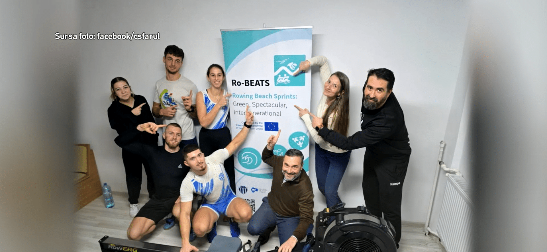 Sprinturi pe ergometru în cadrul proiectului Ro-Beats