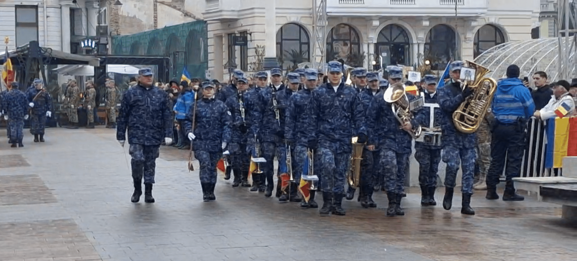 VIDEO: Ziua Unirii Principatelor Române, sărbătorită în Piața Ovidiu din Constanța