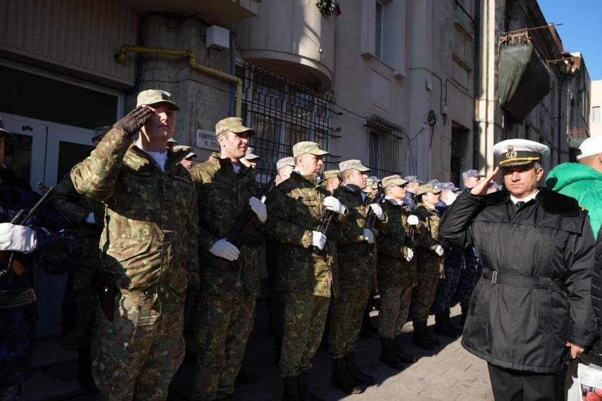 Militarii de la Brigada 9 Mecanizată „Mărășești” Constanța, prezenți la procesiunea și slujba de Bobotează