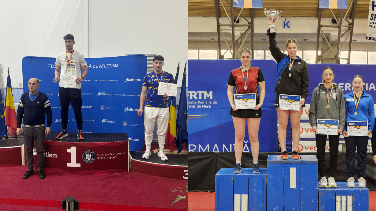 9 medalii la Naționalele de atletism și un trofeu pentru Bianca Mei-Roșu la tenis de masă