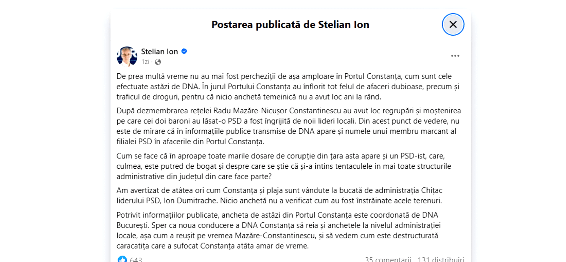 Reacții de la USR și AUR în scandalul mitei din Port
