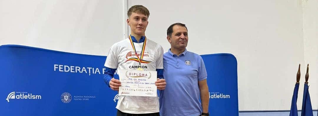 Dublă de aur pentru Alin Șavlovschi la Naționalele de atletism în sală