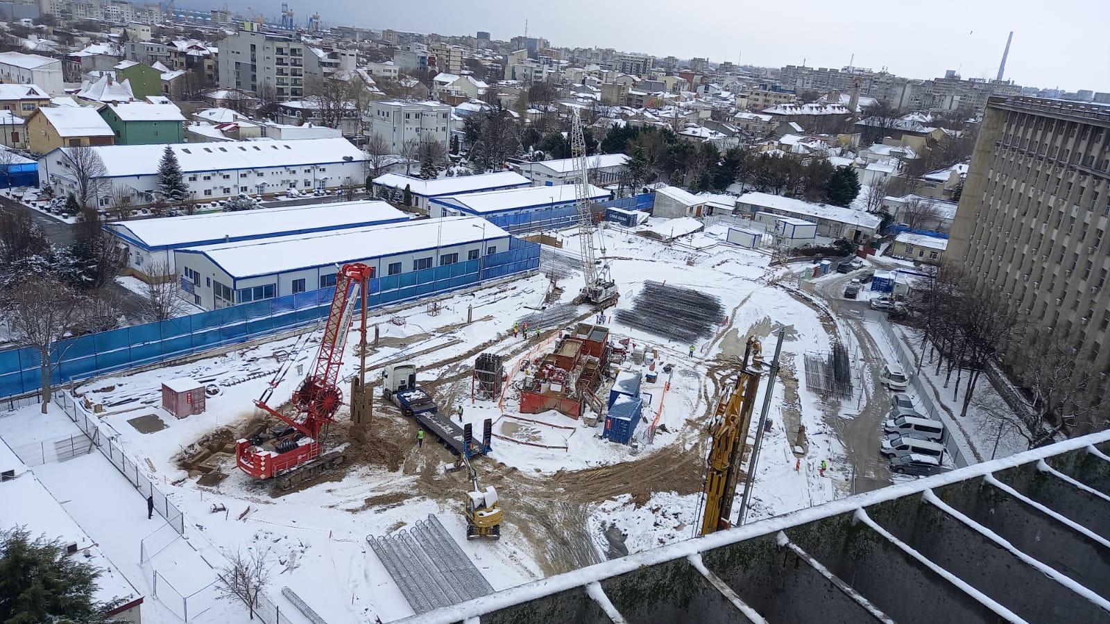 FOTO: Construcția Spitalului de Pediatrie “Mama și Copilul” avansează