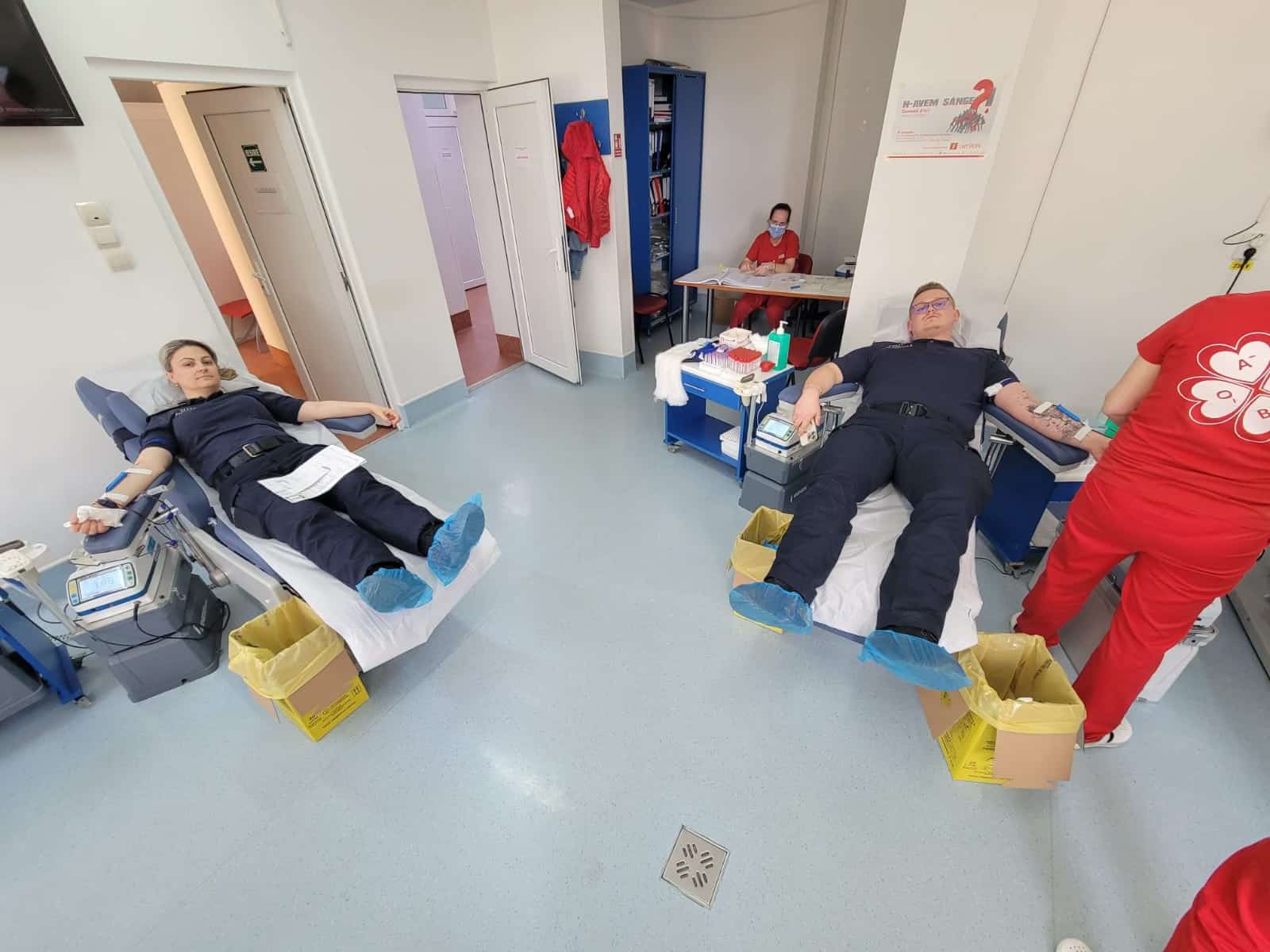 Lecție de solidaritate: Polițiștii de Frontieră au donat sânge la Centrul Regional de Transfuzii Sanguine Constanța