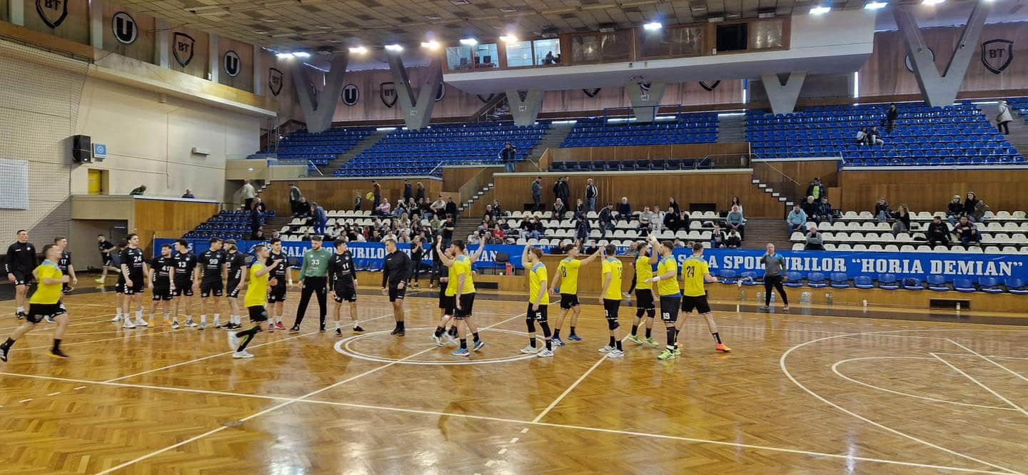 Handbaliștii de la CS Medgidia, învinși în fieful liderului U Cluj