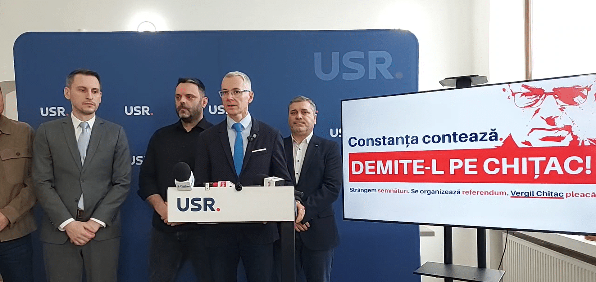 Campanie pentru demiterea primarului Vergil Chițac. USR vrea referendum local