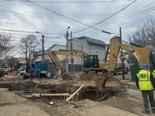 FOTO. Stadiu lucrărilor RAJA pentru conectarea noii magistrale la sistemul de alimentare cu apă din Constanța
