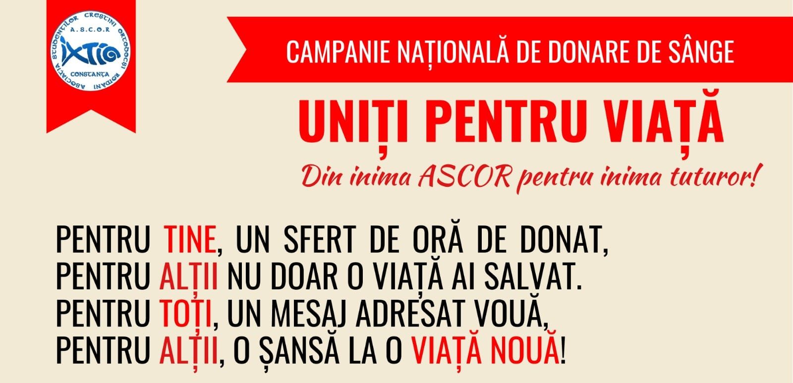 „Uniți pentru viață”: Studenții din Constanța îndeamnă la donații de sânge pentru salvarea de vieți