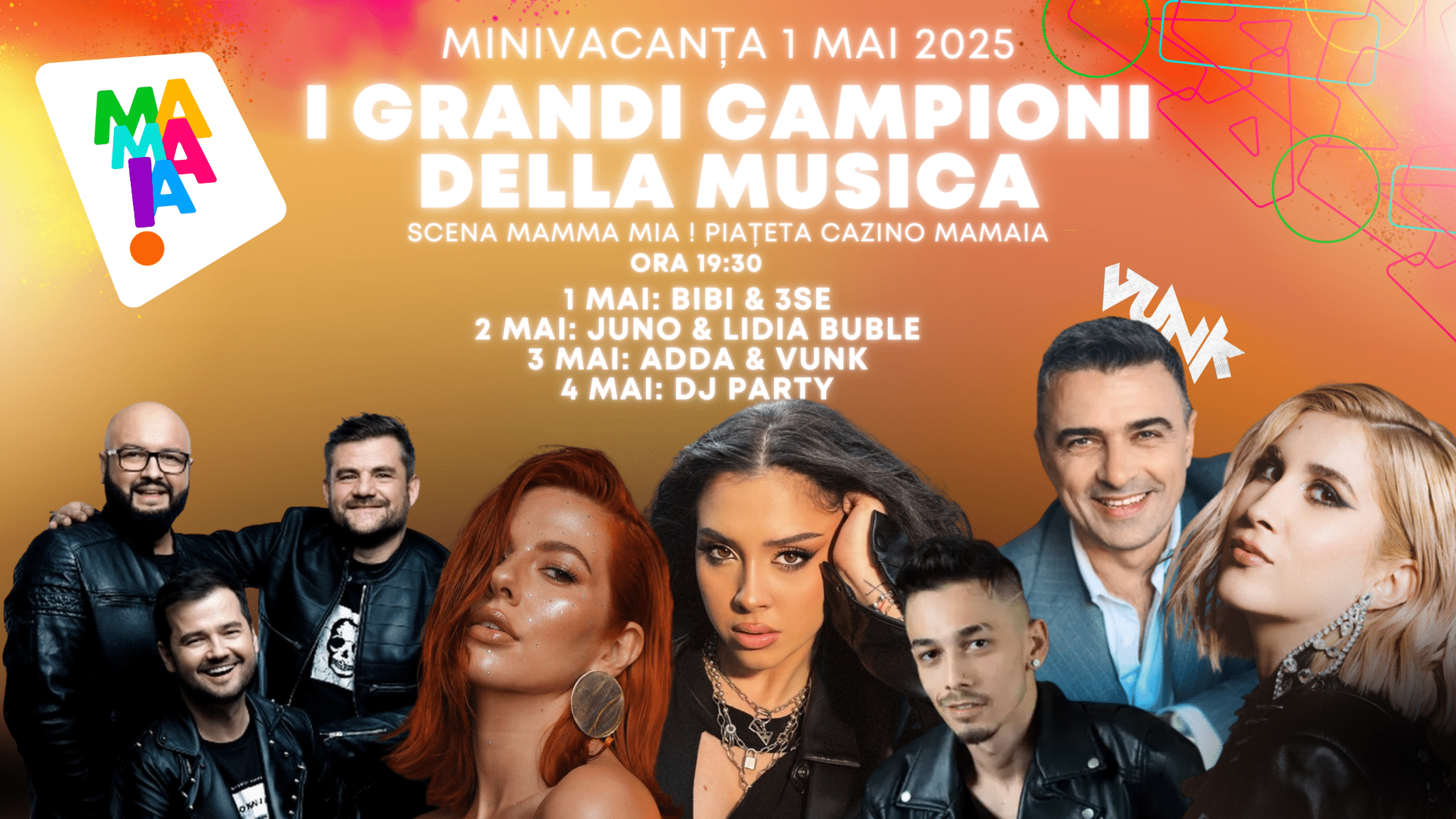 Seria de concerte „I Grandi Campioni della Musica” – 4 zile de concerte incendiare și muzică bună la Mamaia, în minivacanța de 1 Mai