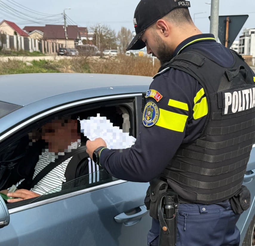 Acțiunea „Blocada” în Năvodari: Zeci de amenzi aplicate de polițiști și un permis suspendat