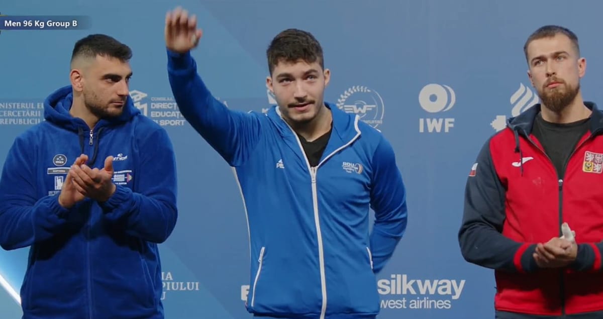 Darius Tătaru, cel mai tânăr participant la Europenele de haltere