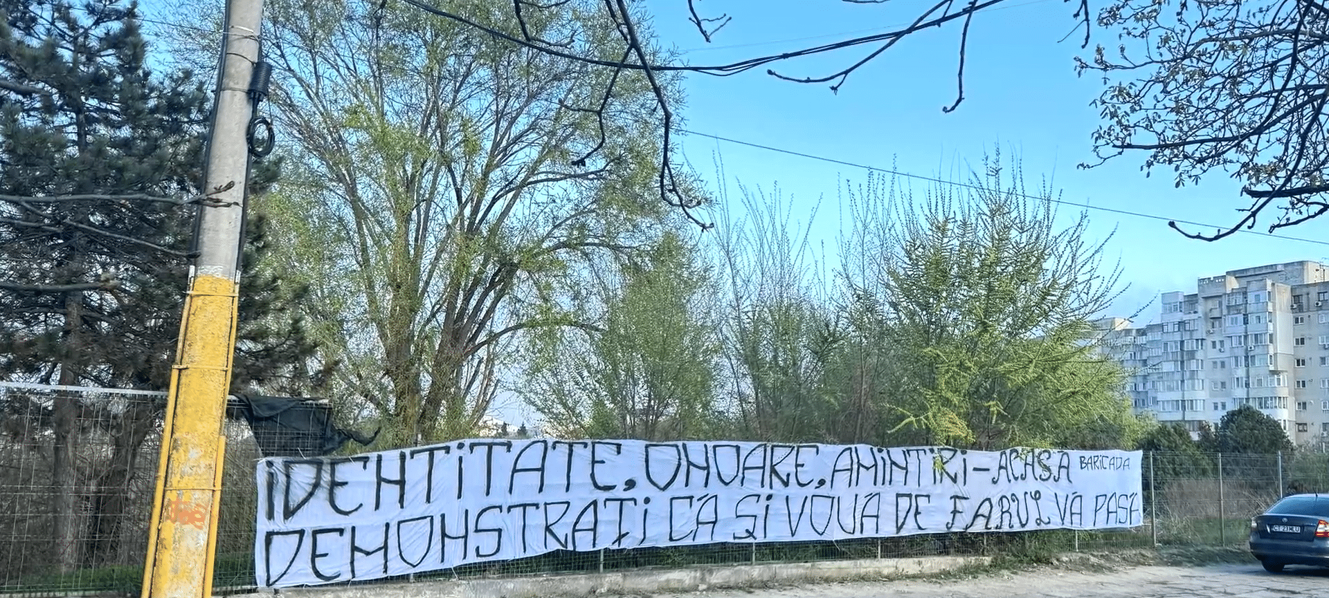 Protest al fanilor Farului: Bannere afișate în Constanța și Mamaia din cauza întârzierii lucrărilor la stadion