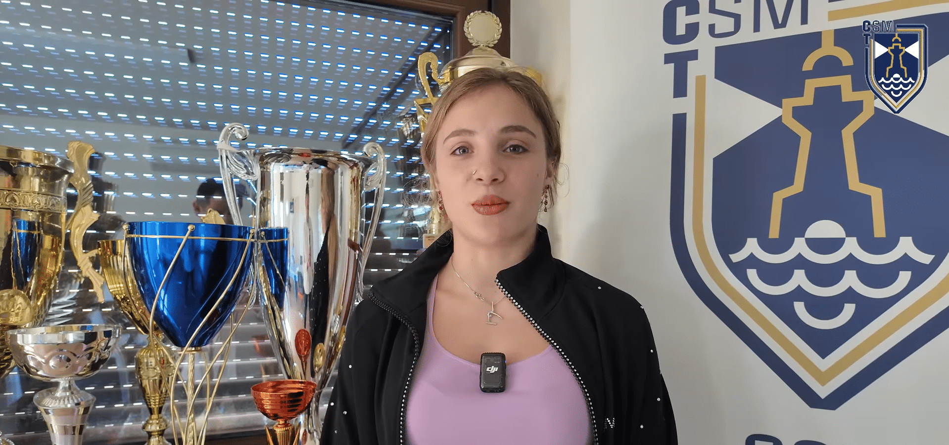 Sabrina Voinea, vizită emoționantă la CSM Constanța după aurul de la Doha