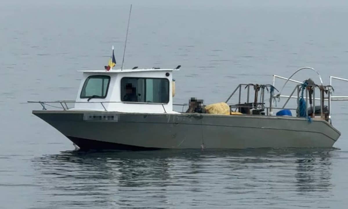 Pescuit ilegal pe Marea Neagră: Poliția de Frontieră descoperă un pescador cu motor furat și peste 700 kg de pește