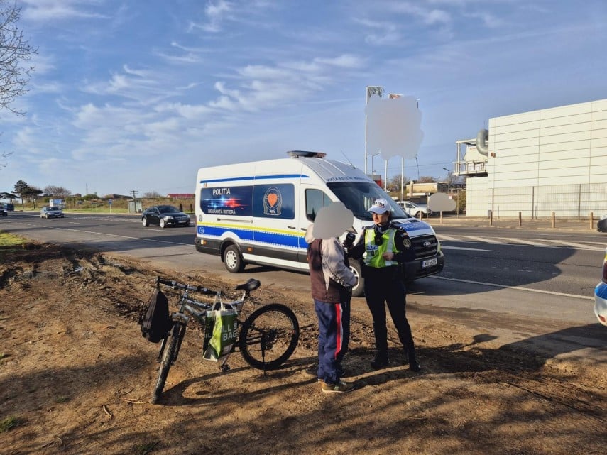 Acțiune amplă a polițiștilor constănțeni pentru prevenirea accidentelor rutiere cauzate de pietoni și bicicliști. Peste 250 de amenzi aplicate