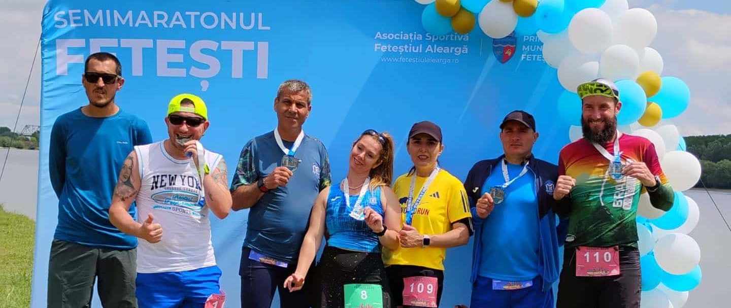 Medalii pentru CS Medgidia: Argint și bronz la Semimaratonul Fetești și Transylvania Trail