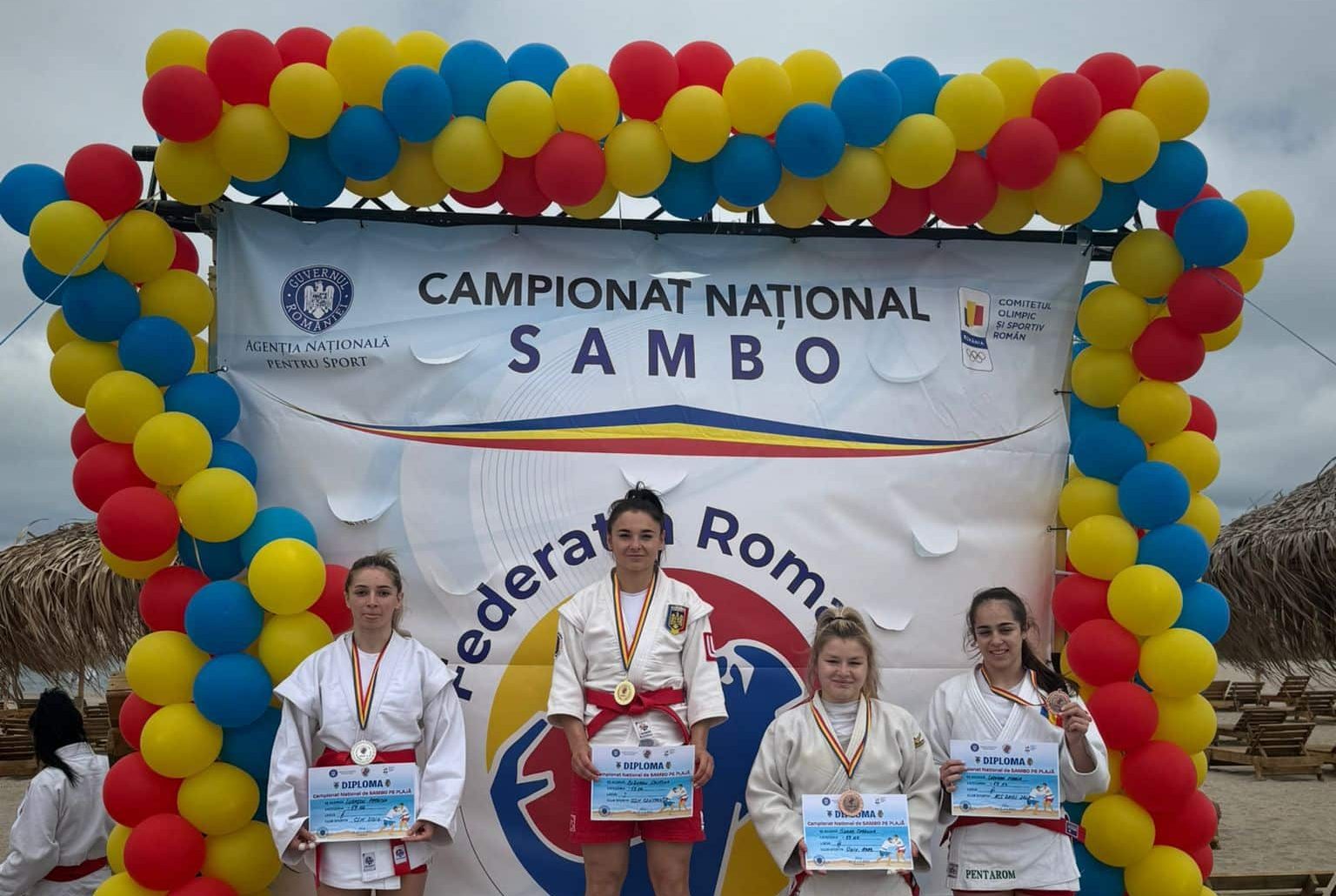 Dublă performanță pentru Cristina Blănaru: campioană națională la Beach Sambo și vicecampioană europeană