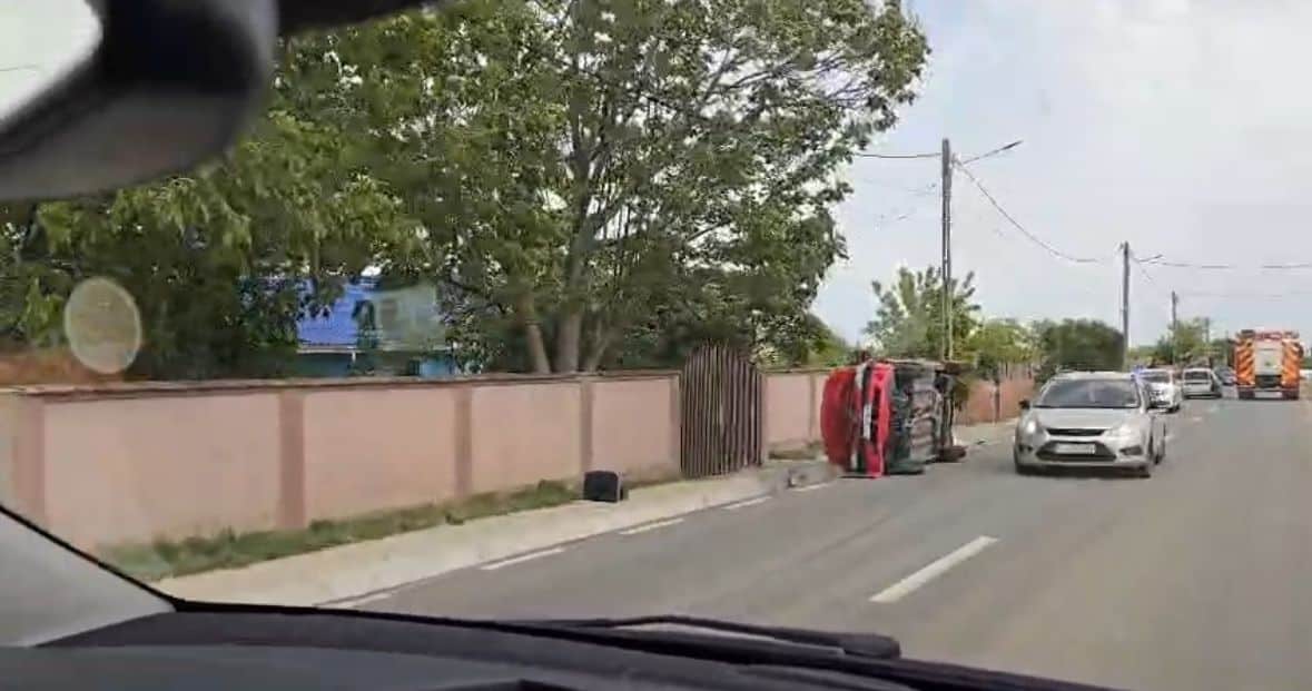 Accident rutier grav la Nuntași: o persoană a rămas încarcerată