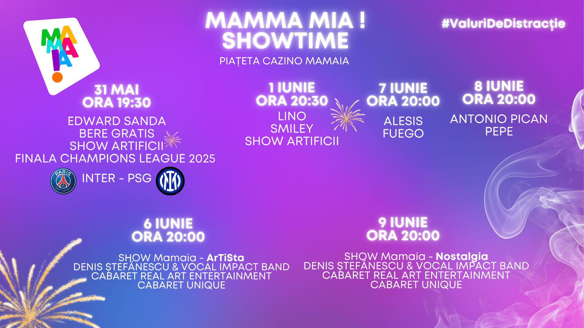 Startul verii se dă la Mamaia cu „Valuri de Distracție”! Concerte în aer liber și artiști de top în Piațeta Cazino
