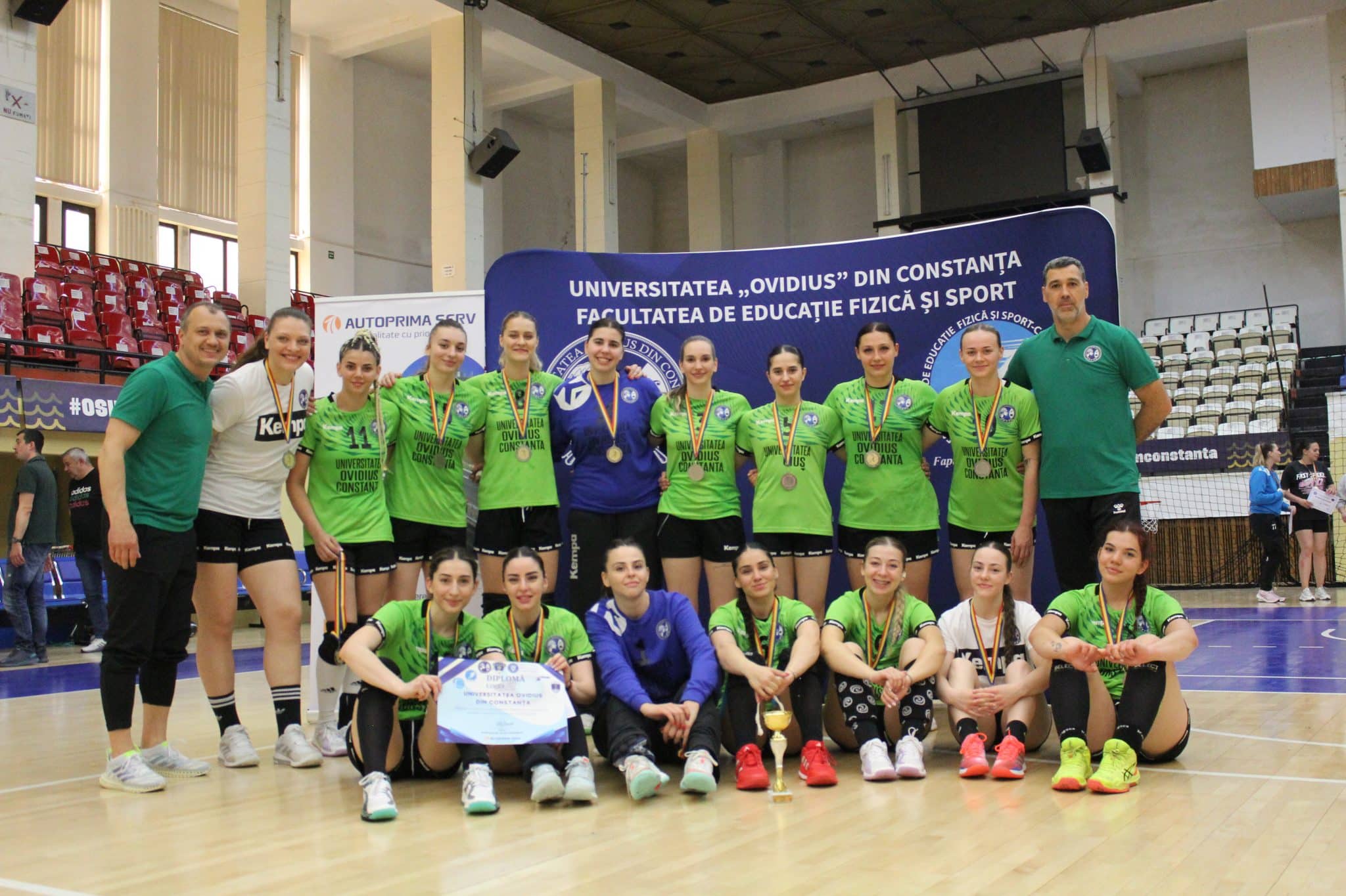 Universitatea Ovidius din Constanța a obținut titlul de Vicecampioană Națională Universitară la Handbal Feminin