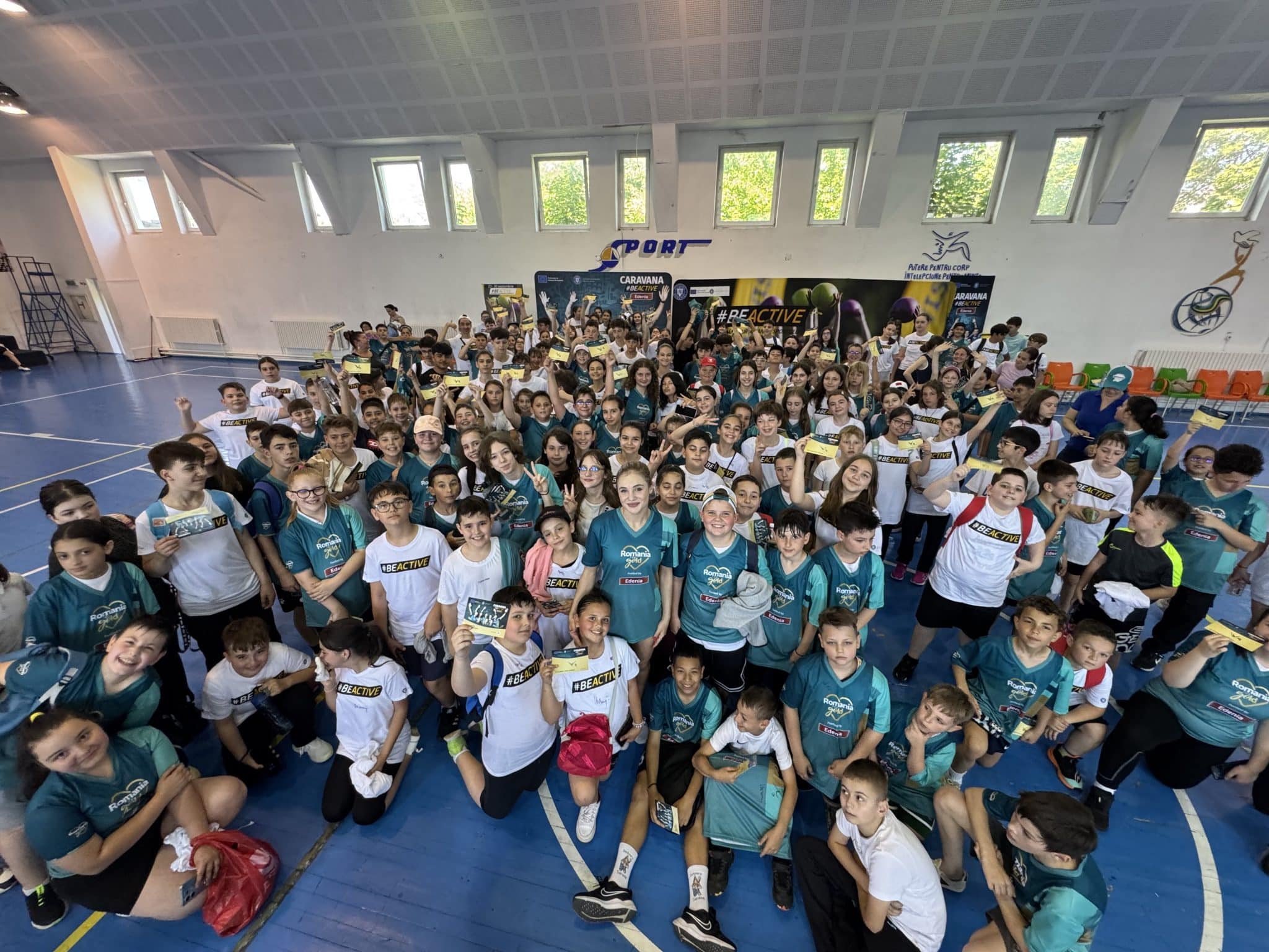 Caravana BeActive a ajuns la Constanța: 300 de copii au făcut mișcare alături de campioana europeană Sabrina Voinea