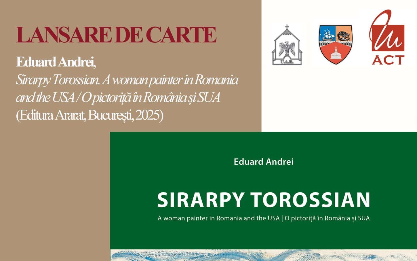 Sirarpy Torossian, omagiată la Constanța printr-o lansare de carte la Muzeul „Ion Jalea”