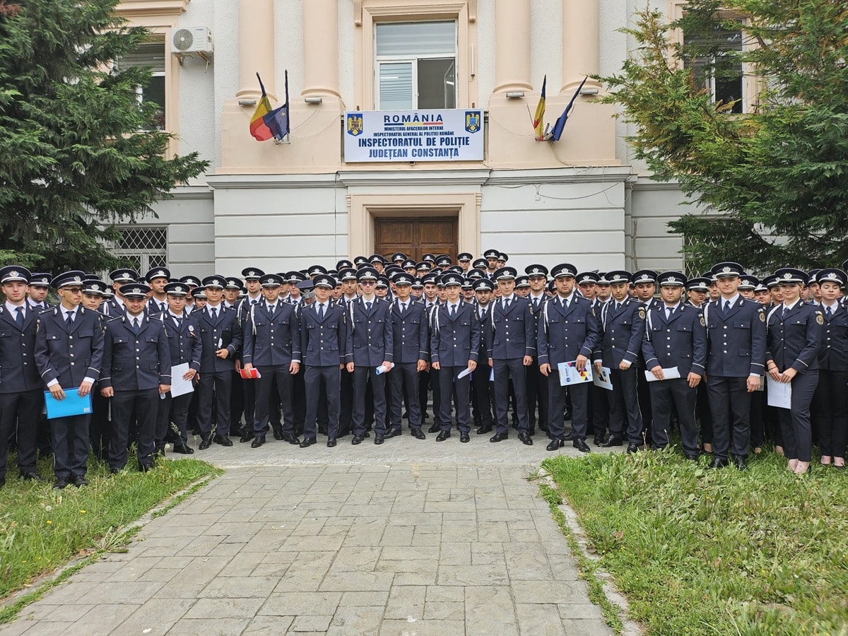 153 de noi polițiști încep activitatea la IPJ Constanța pentru siguranța comunității
