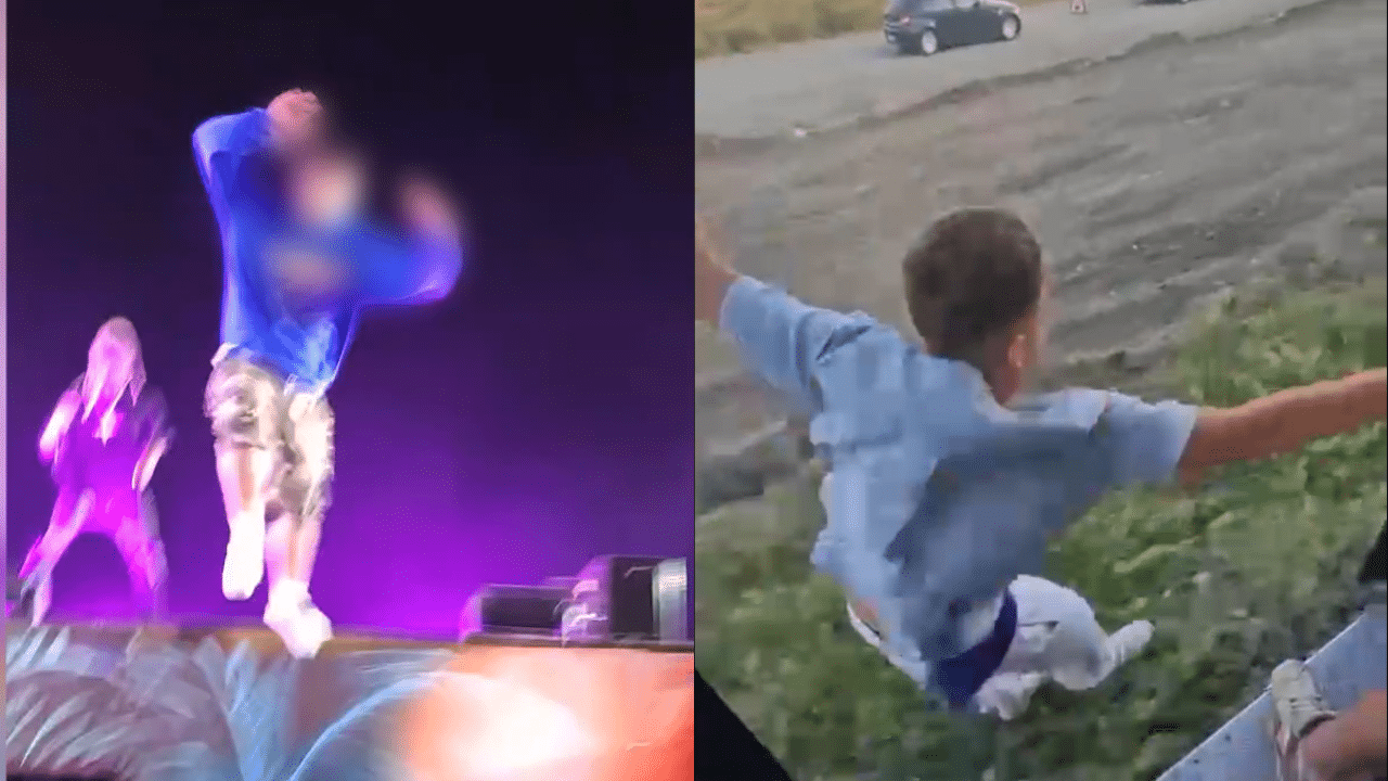 De la distracție la pericol: Un tânăr a sărit din tren, altul a fost rănit după ce a sărit de pe scenă