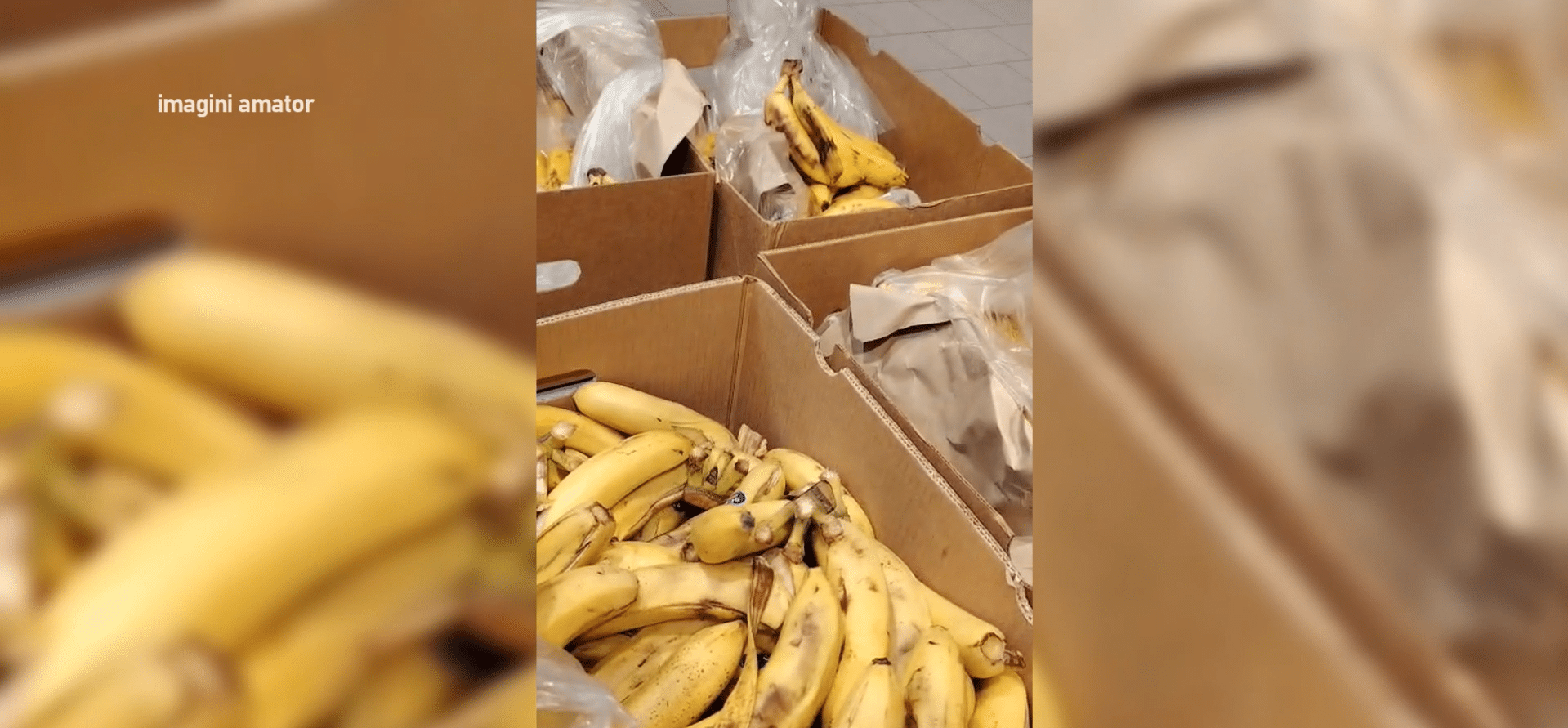 Imagini revoltătoare: banane stricate, scoase la vânzare cu reducere într-un hipermarket din oraș