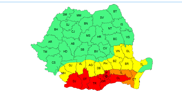 Val de căldură în România: ANM a emis cod galben, portocaliu și roșu. Constanța, printre județele vizate