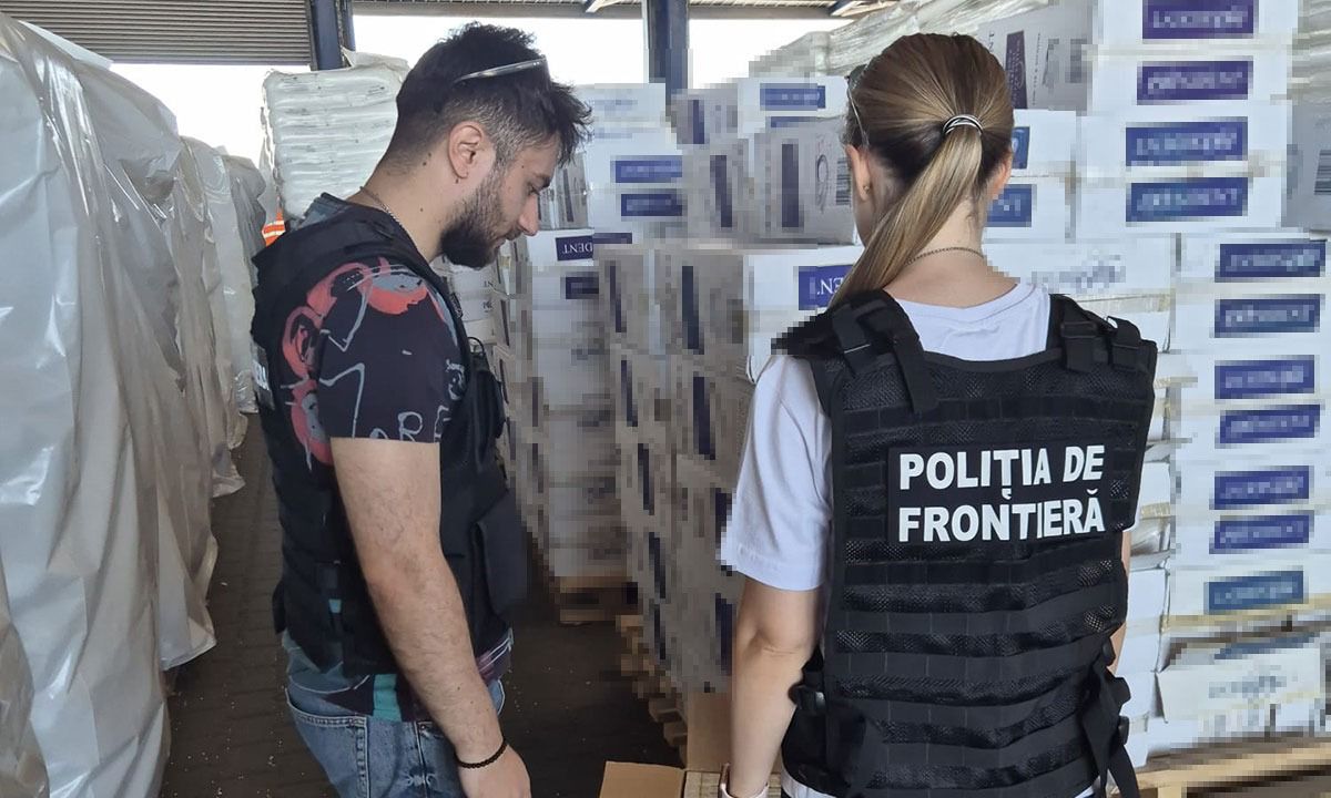 VIDEO: Peste 10 milioane de ţigarete descoperite într-un container în Portul Constanţa