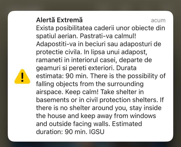 Alertă RO-ALERT în Tulcea: atac cu drone rusești la granița României, două avioane F-16 au fost ridicate
