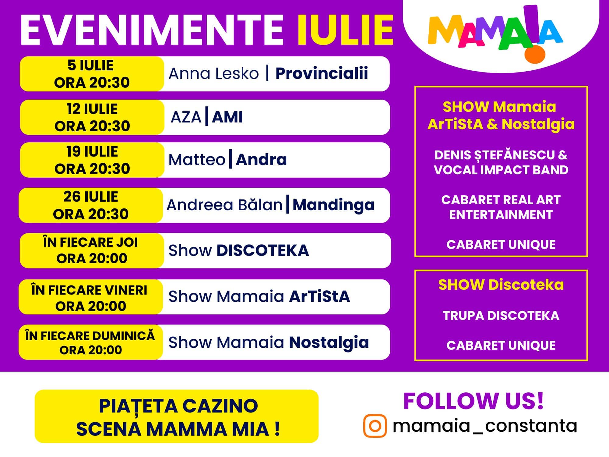 Mamaia, capitala distracției din România: Show-uri de neuitat, în fiecare weekend din Iulie