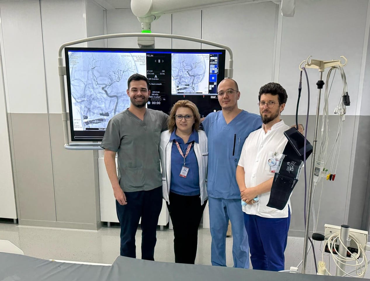 FOTO: Premieră medicală la Spitalul Județean Constanța: trombectomie mecanică pentru AVC ischemic