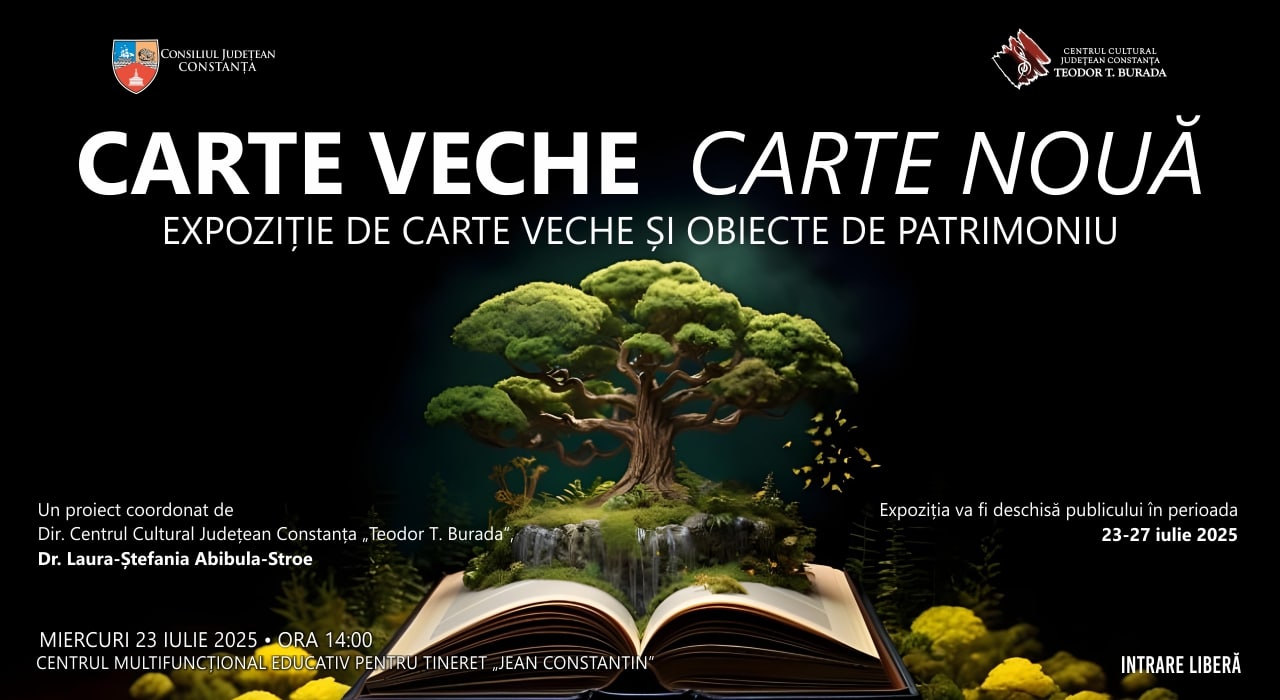 „Războaie de-a lungul timpului”, expoziție de carte veche și patrimoniu la Centrul „Jean Constantin” Constanța